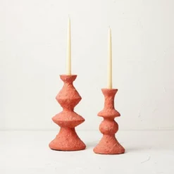 Short Clay Taper Candle Holder Red - Opalhouse™ Designed With Jungalow™ -Home Decoration Shop GUEST 030eda6c 85df 45b9 bbc4 07bae42656d4 1
