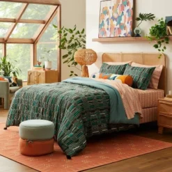 Home Decoration Shop 36 Jungalow Sun In The Water Comforter & Sham Set Teal - Opalhouse™ Designed With Jungalow™