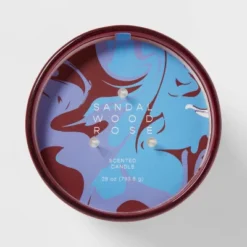 28oz Glass Sandalwood Rose Candle Burgundy - Opalhouse™ -Home Decoration Shop GUEST 44dfd8e3 508e 4243 a6bb 4bb1c2bed4a3