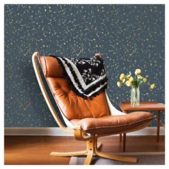 Celestial Peel & Stick Wallpaper Navy/Gold - Opalhouse™: Removable Vinyl, Self-Adhesive, Stain-Resistant, 27.5 Sq Ft Coverage -Home Decoration Shop GUEST 4c1ead4d 934f 4d0f 884f e1ad59720c31