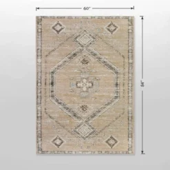 5'x7' Sunset Moroccan Tapestry Rectangular Woven Outdoor Area Rug Light Brown - Opalhouse™ -Home Decoration Shop GUEST 600501e1 0d8a 42f2 9afb 1f6245befe8b