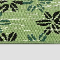 5' X 7' Floral Stamp Outdoor Rug Green - Opalhouse™ -Home Decoration Shop GUEST 6bf8d430 59fc 44d6 ad14 a69b10e955f1