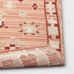 7'x10' Tapestry Rectangular Woven Outdoor Area Rug Red/Pink - Opalhouse™ 5 7'x10' Tapestry Rectangular Woven Outdoor Area Rug Red/Pink - Opalhouse™ -Home Decoration Shop GUEST 77b641b6 dcd1 40f9 b161 7be739e1e714 1