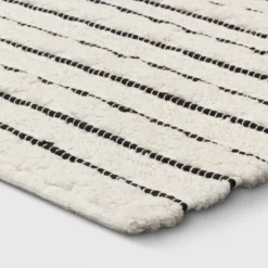 Best Seller 22 Striped Bath Rug White/Black - Opalhouse™