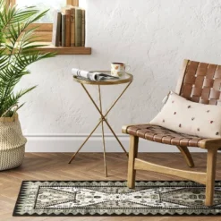 Home Decoration Shop 9 Buttercup Diamond Vintage Persian Woven Rug - Opalhouse