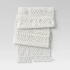Cotton Macrame Runner White - Opalhouse™ -Home Decoration Shop GUEST c5fab824 fe39 4973 9dab 7f6bd6fcfb15