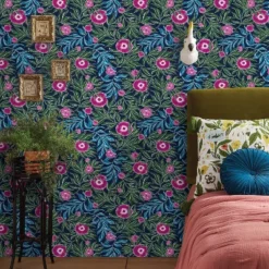 Marker Floral Peel & Stick Wallpaper Blue - Opalhouse™: Removable, Self-Adhesive, Bohemian, Botanical, Washable -Home Decoration Shop GUEST d58fa2ba d956 4f5b b573 81776be94807