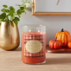 Best Seller 14 21.5oz Lidded Glass Jar 2-Wick Heritage Pumpkin Candle - Opalhouse™