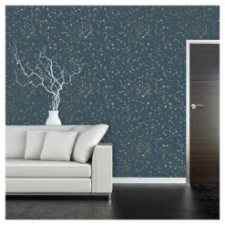 Celestial Peel & Stick Wallpaper Navy/Gold - Opalhouse™: Removable Vinyl, Self-Adhesive, Stain-Resistant, 27.5 Sq Ft Coverage -Home Decoration Shop GUEST f53edfa2 8c6c 4423 8c30 a5069fbc534b